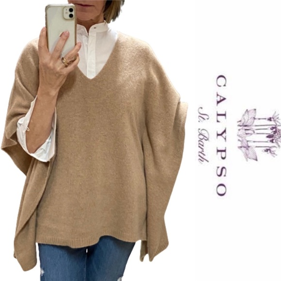 Calypso St. Barth Cashmere Poncho - XS